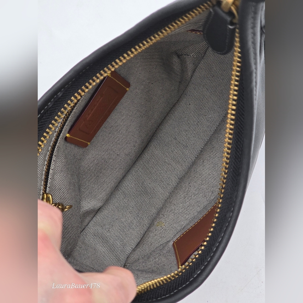 Coach 1941 Originals Glovetanned Leather Ergo Shoulder Bag, Black, C2265 - Picture 8 of 16